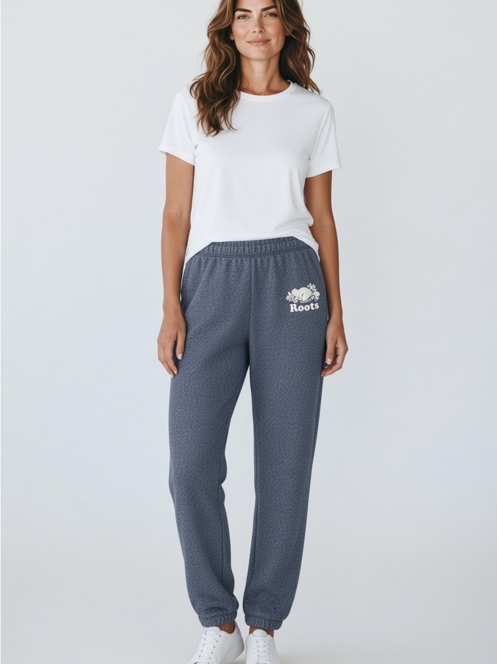 Roots Gray Sweatpants Logo Joggers – Size M (Fair–Good)